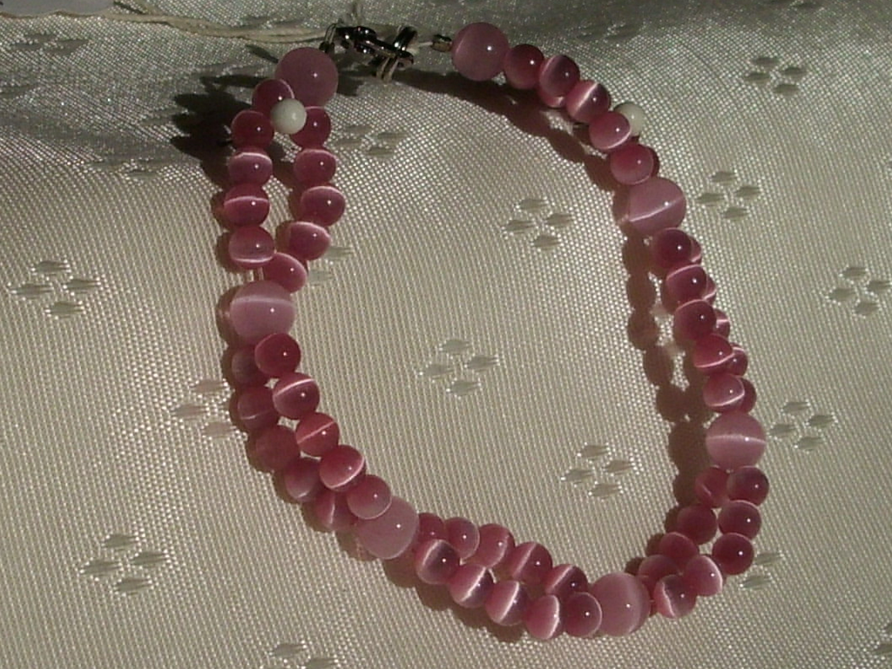 Pink Cats eye Bracelet